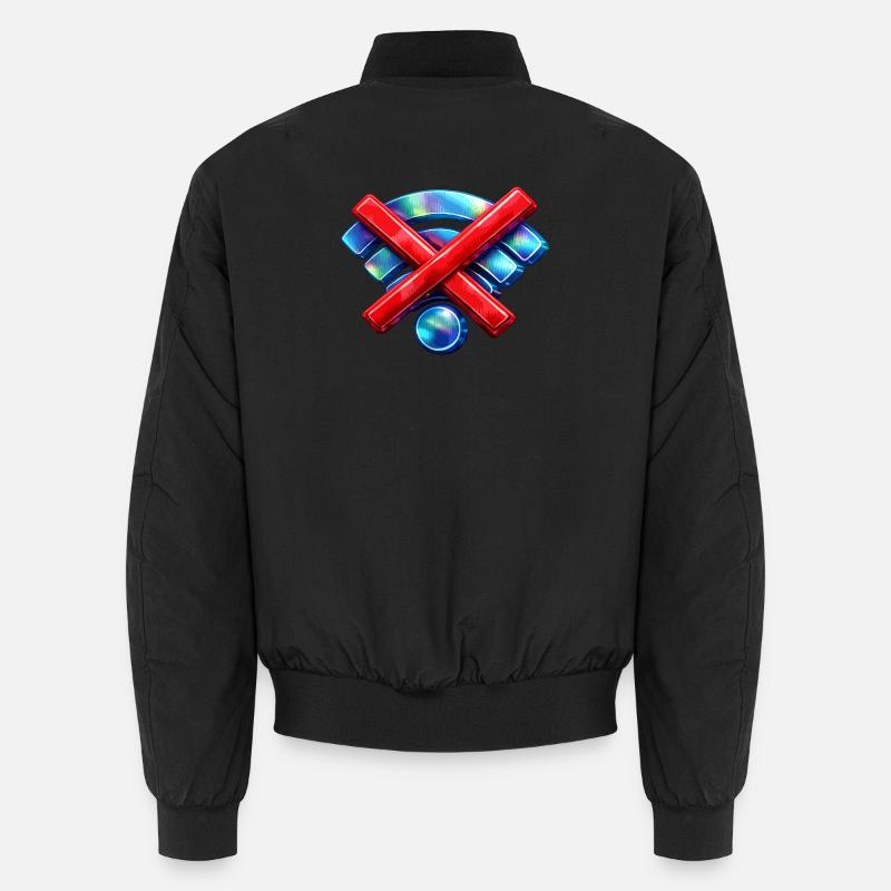 Pas de WIFI - Bomber unisexe - noir