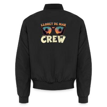 Lloret De Mar Crew - Unisex Bomberjacke - Schwarz - Hinten - AI Model Male 185 light (185cm)