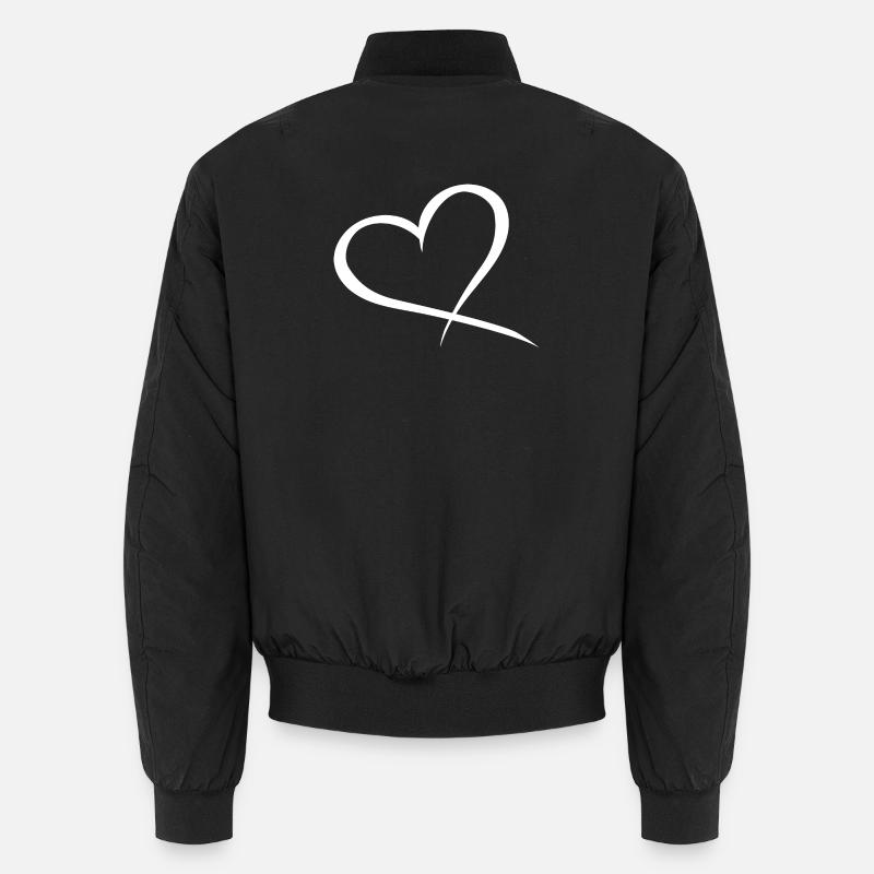 Herz Design Liebe Unisex Bomberjacke