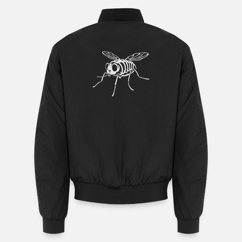 Skeleton Fly - Unisex Bomberjacke - Schwarz