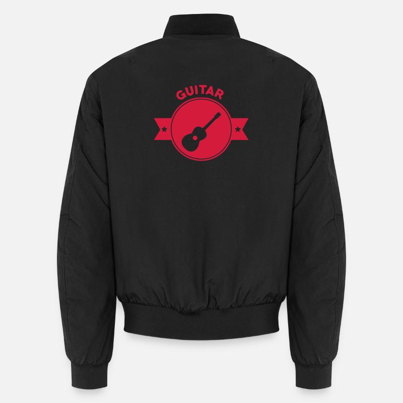 Guitar - Unisex Bomber Jacket - black