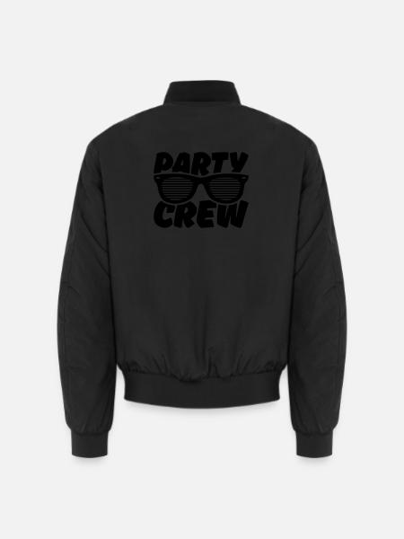party crew - Unisex Bomberjacke - Schwarz