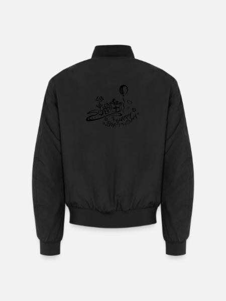 Happy Birthday motif, Congratulations - Unisex Bomber Jacket - black