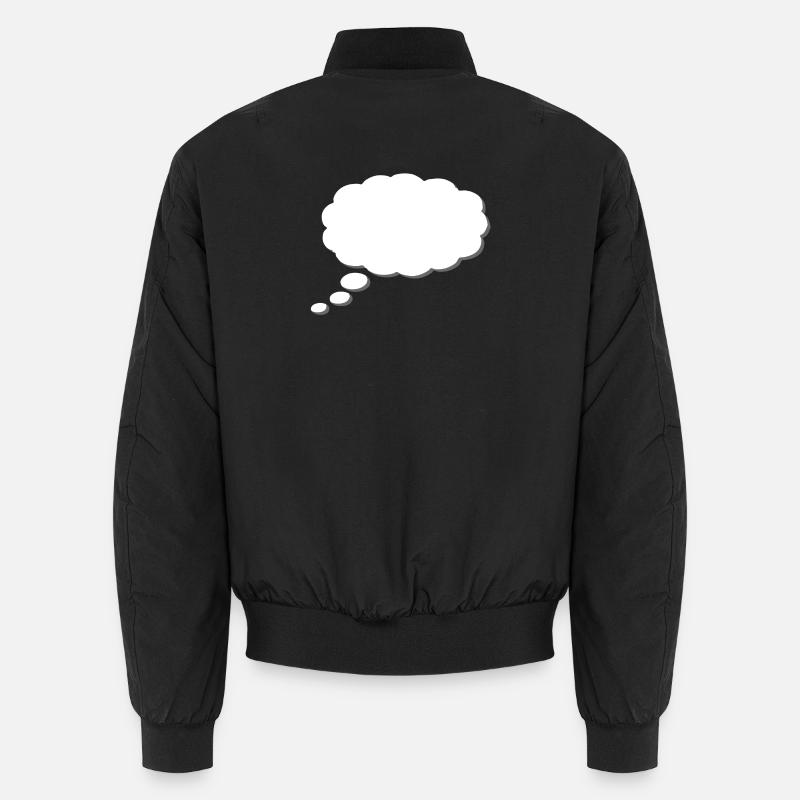 Thought Cloud, Thinkbubble. To personalize Unisex Bomber Jacket