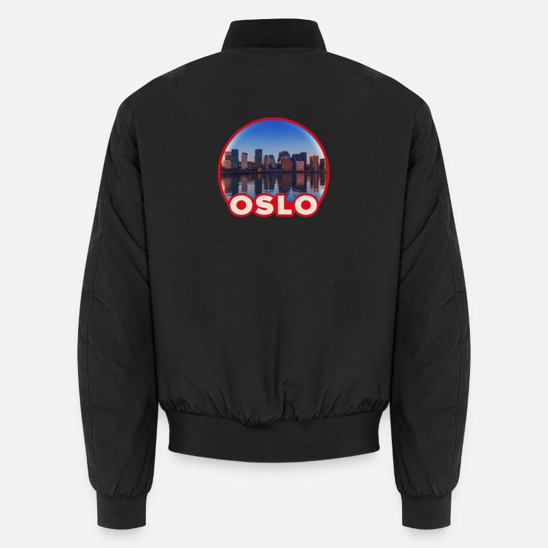 Logo de la ronde de la Skyline d’Oslo Bomber unisexe