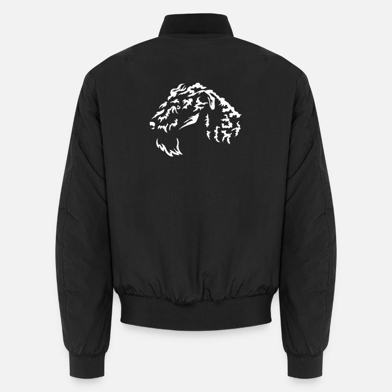Kerry Blue Terrier Head « Black Edition » Bomber unisexe