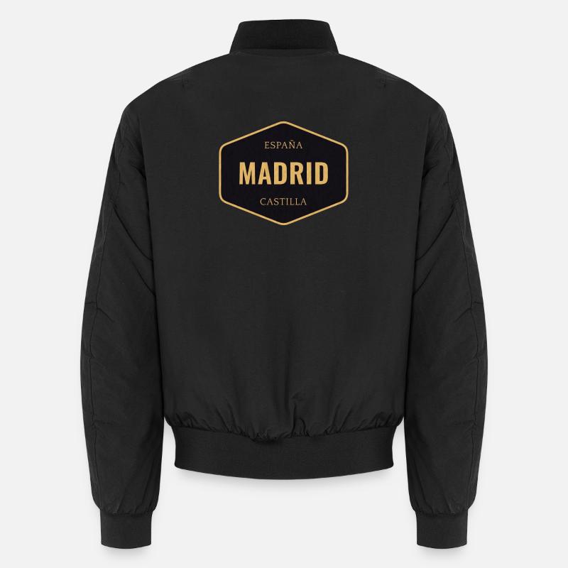 Badge Vintage Madrid Espagne Bomber unisexe