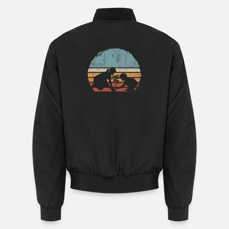 Sunset Silhouette Duo par Palm Tree Bomber unisexe