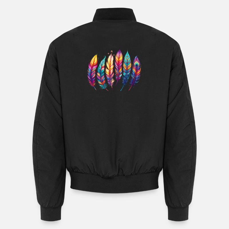 Feder Federstift Kugelschreiber Unisex Bomberjacke