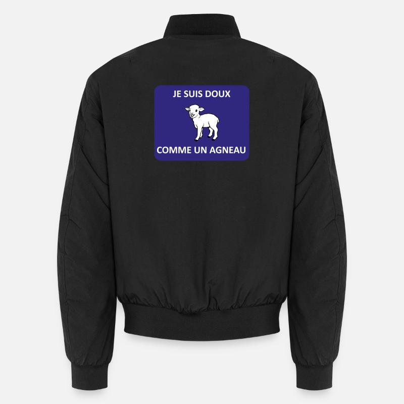 Sanft wie ein Lamm - Unisex Bomberjacke - Schwarz