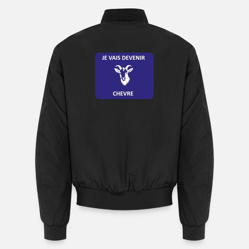 Ich werde eine Ziege - Unisex Bomberjacke - Schwarz
