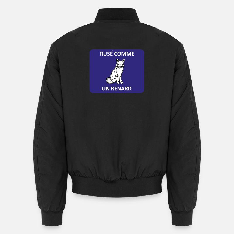 Rusé comme un renard - Bomber unisexe - noir