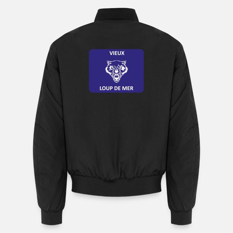 Alter Seebär - Unisex Bomberjacke - Schwarz