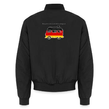 DeutschlandCamper - Unisex Bomberjacke - Schwarz - Hinten - AI Model Male 185 light (185cm)