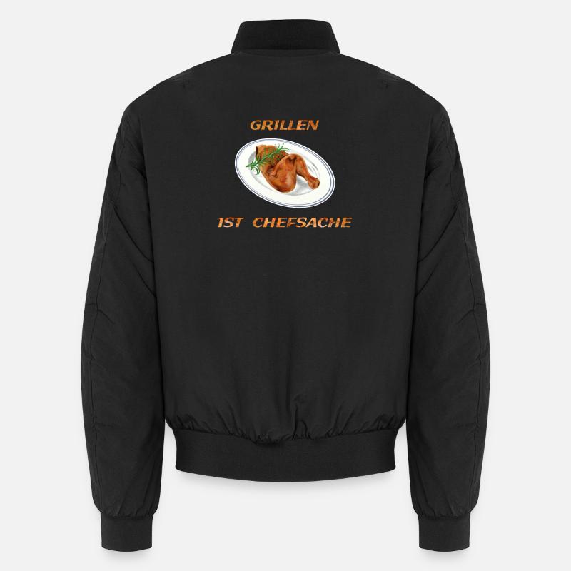 Hähnchen Grillen Unisex Bomberjacke