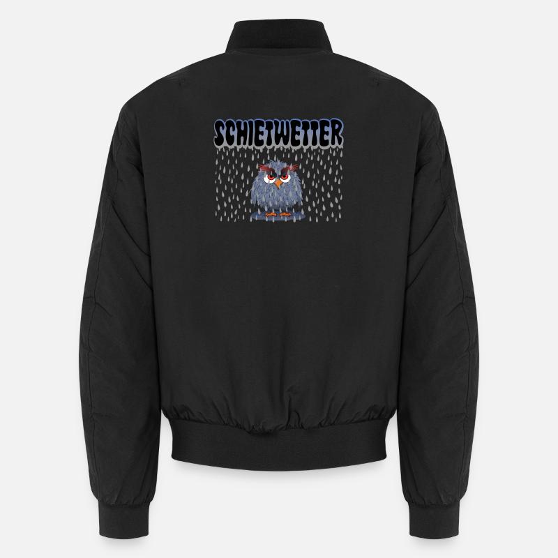 Eule Schietwetter Unisex Bomberjacke