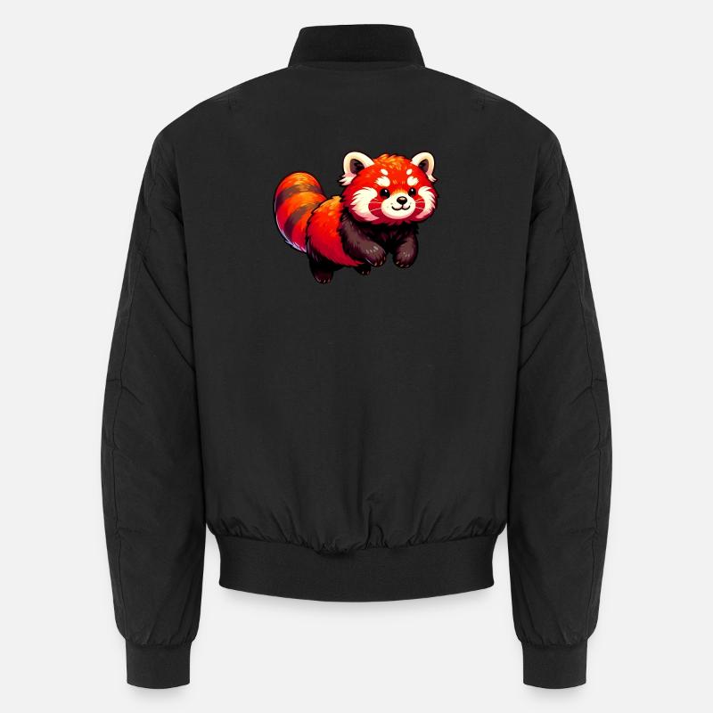Kleiner Panda - Unisex Bomberjacke - Schwarz