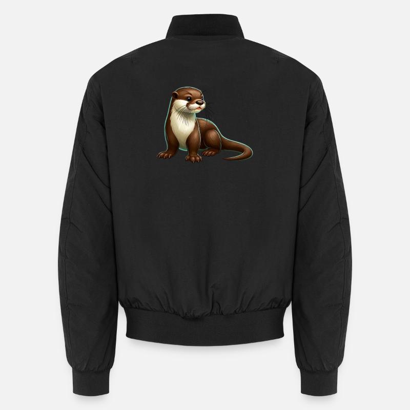 Otter - Unisex Bomber Jacket - black