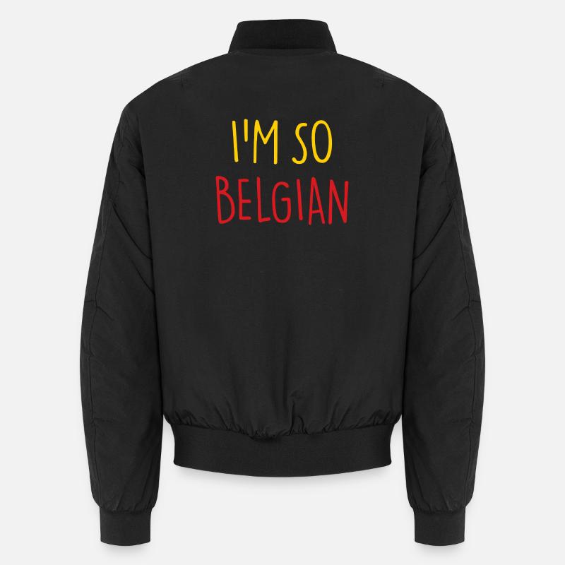 I'M SO BELGIAN Belgisch Belgien Unisex Bomberjacke