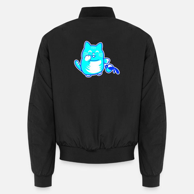 Prankster Cat - Unisex Bomber Jacket - black