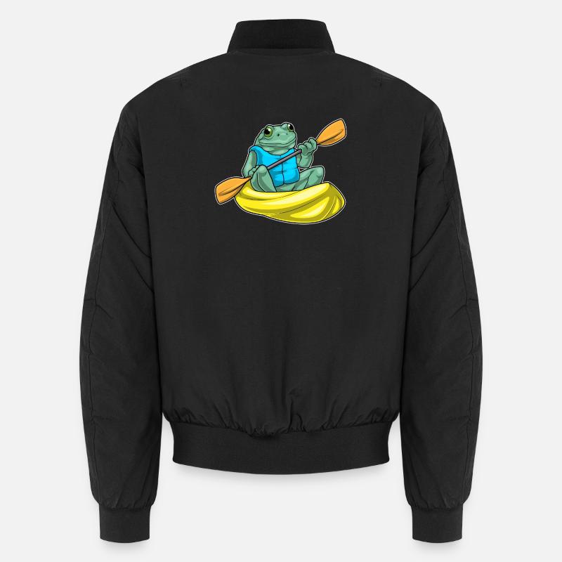 Frog Kayak Paddle Unisex Bomber Jacket