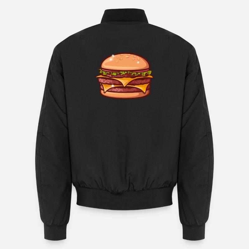 Cheeseburger juteux - Bomber unisexe - noir