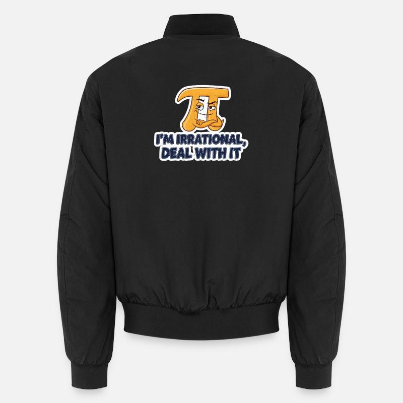 Irrationalität Spruch Mathematik Unisex Bomberjacke