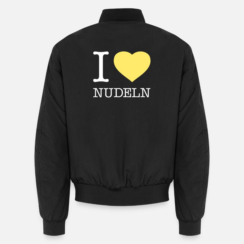 I love Nudeln Unisex Bomberjacke