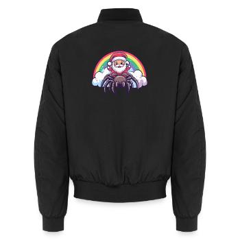 Tarantula Weihnachtsmann Weihnachten - Unisex Bomberjacke - Schwarz - Hinten - AI Model Male 185 light (185cm)