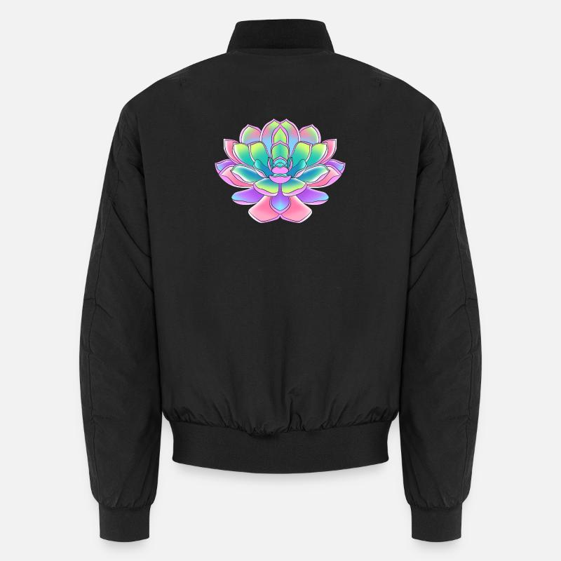 Plant Cactus Cacti - Unisex Bomber Jacket - black