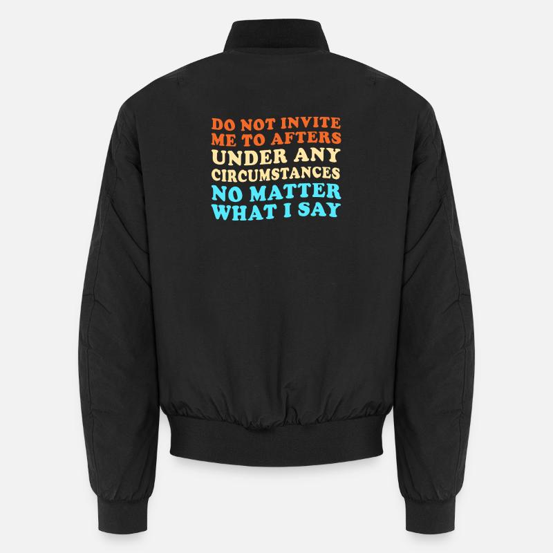 Techno House Electro Festival Hardstyle EDM - Unisex Bomber Jacket - black