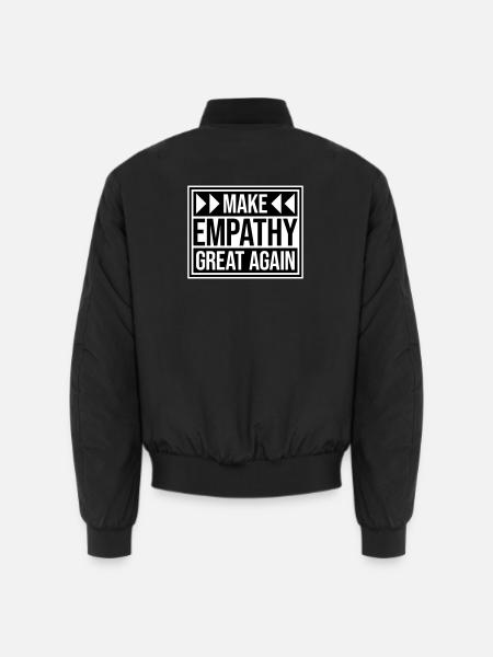 Make Empathy Great Again Politisch Statement Hoffn - Unisex Bomberjacke - Schwarz