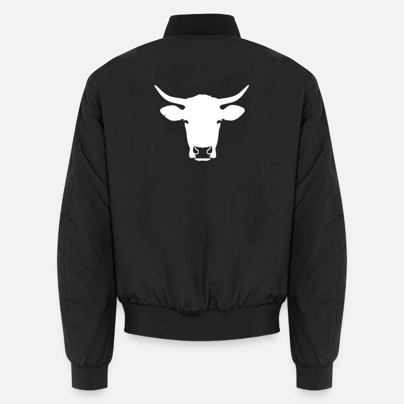 Texas Longhorn Bull Head Western Vector Unisex Bomber Jacket