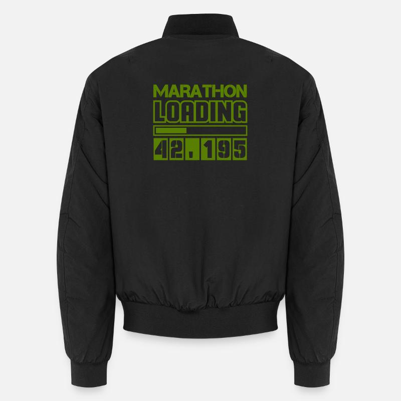 Marathon Loading 42.195 - Unisex Bomberjacke - Schwarz