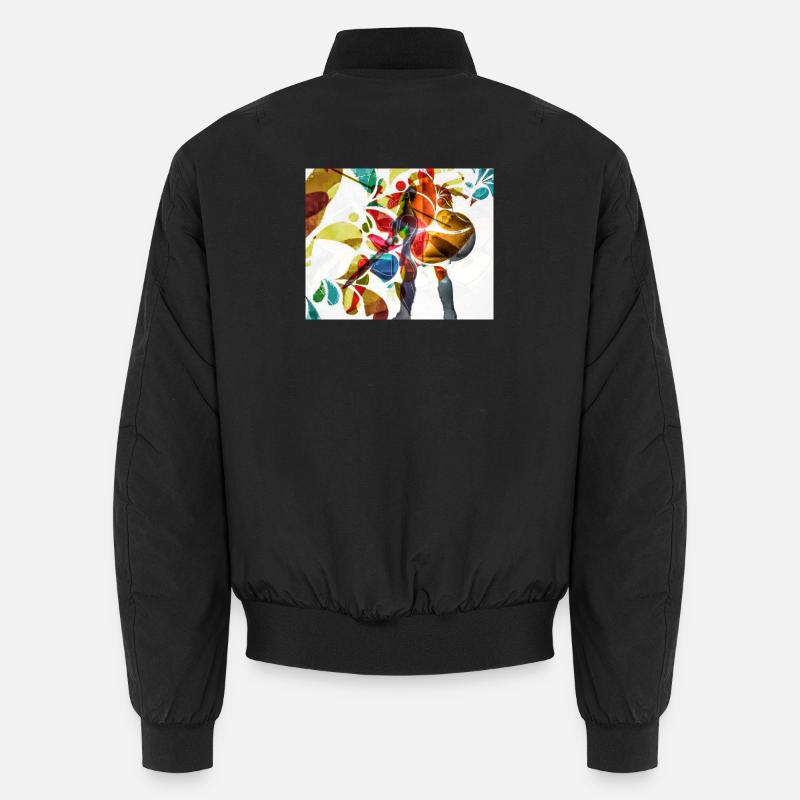 Confettis arc-en-ciel dansants vibrants Bomber unisexe
