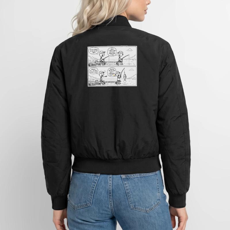 Hooked on Commitment Unisex Bomber Jacket