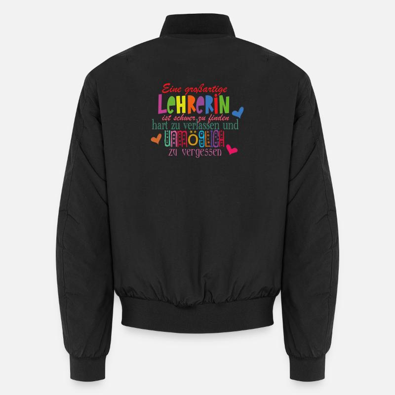 Lehrerin - Unisex Bomberjacke - Schwarz