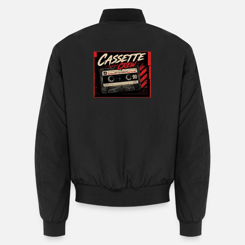 Cassette_Crew_-_Side_B_Vorever - Unisex Bomberjacke - Schwarz