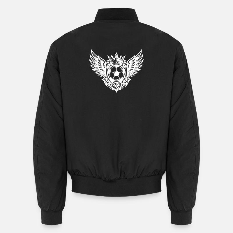 Fussball Wappen Krone Royal Unisex Bomberjacke