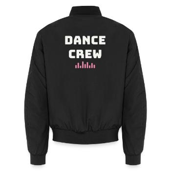 Dance Crew Dance Team Hip Hop Group Street Dance - Unisex Bomber Jacket - black - Back - AI Model Male 185 light (185cm)