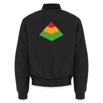 Test Pyramid - Unisex Bomberjacke - Schwarz - Hinten - AI Model Male 185 light (185cm)
