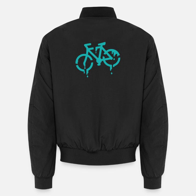 stencil bike - Unisex Bomberjacke - Schwarz