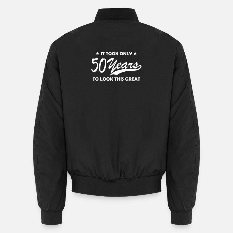 50 years - Unisex Bomber Jacket - black