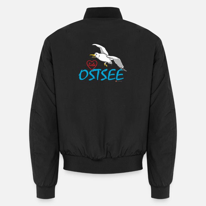 Möwe, Ich liebe die Ostsee Unisex Bomberjacke