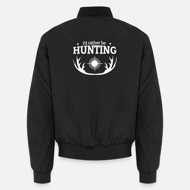 Jagd, Jäger, Jagdfan - Unisex Bomberjacke - Schwarz