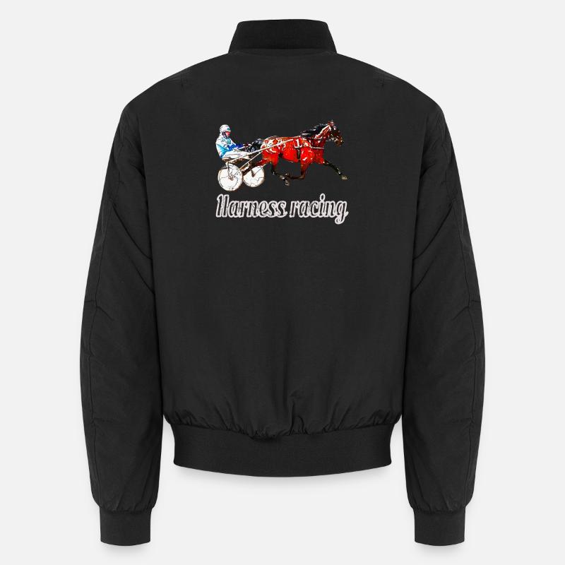 Traber Design with Lettering - Unisex Bomber Jacket - black