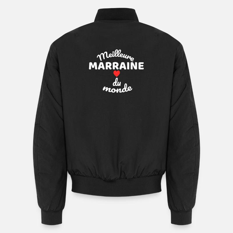 Mutter Patin der Welt Illustration Unisex Bomberjacke