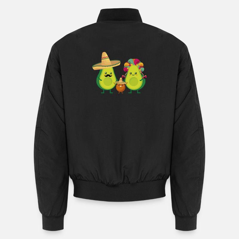 Mexikanische Avocado - Unisex Bomberjacke - Schwarz