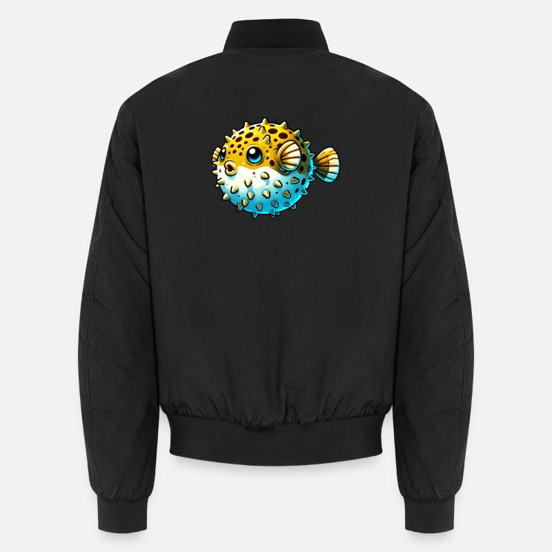 Kugelfisch - Unisex Bomberjacke - Schwarz