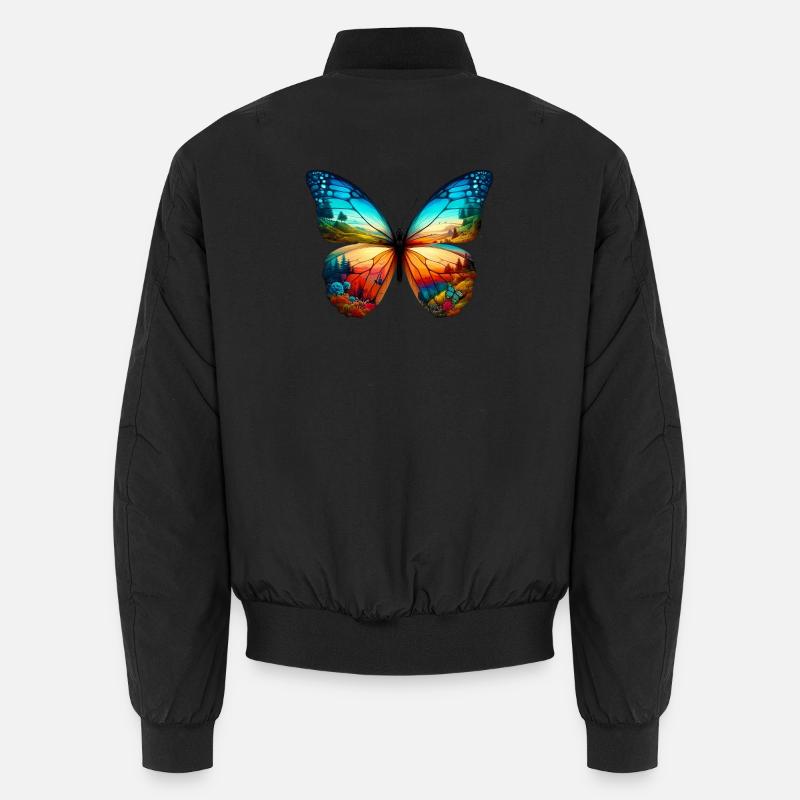 Papillon - Bomber unisexe - noir